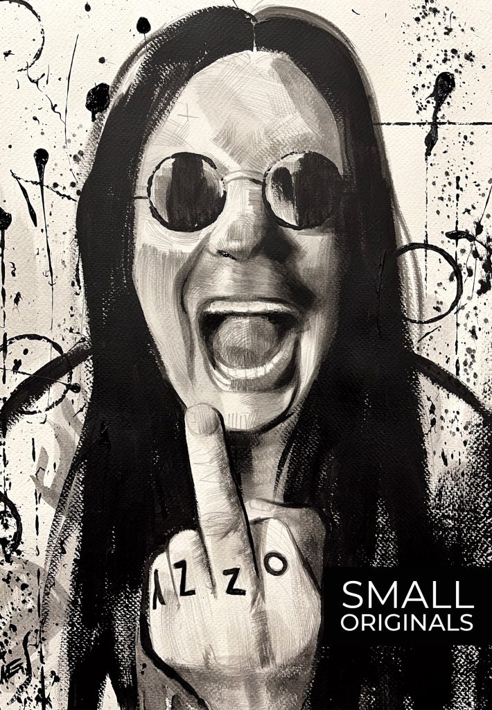 Jaume Tenes’ figurative painting of Ozzy Osbourne, Black Sabbath frontman, Metal legend