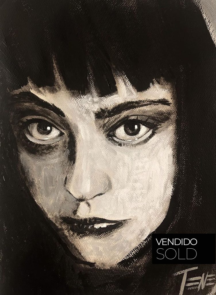 Original small-format acrylic painting on paper, emotional and figurative style by Jaume Tenes