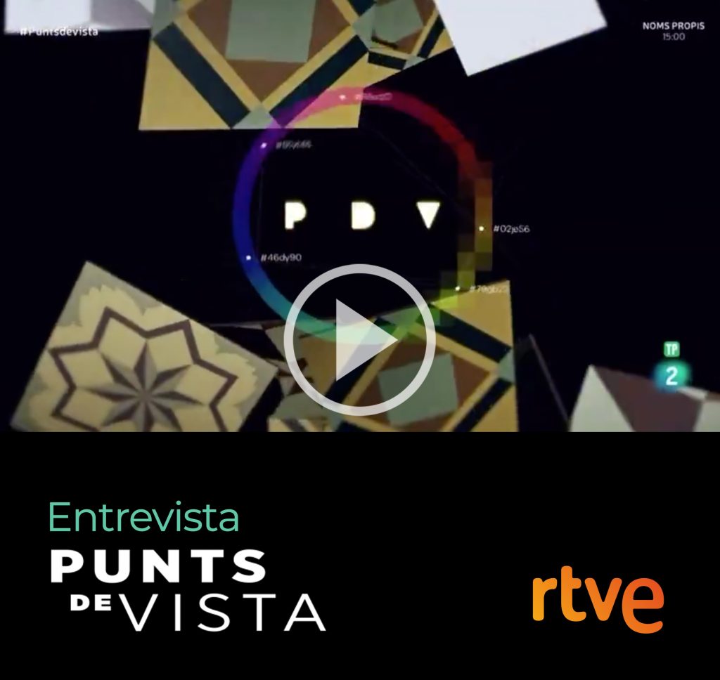 Entrevista en el programa cultural de television española "Punts de Vista", pintor Jaume Tenes