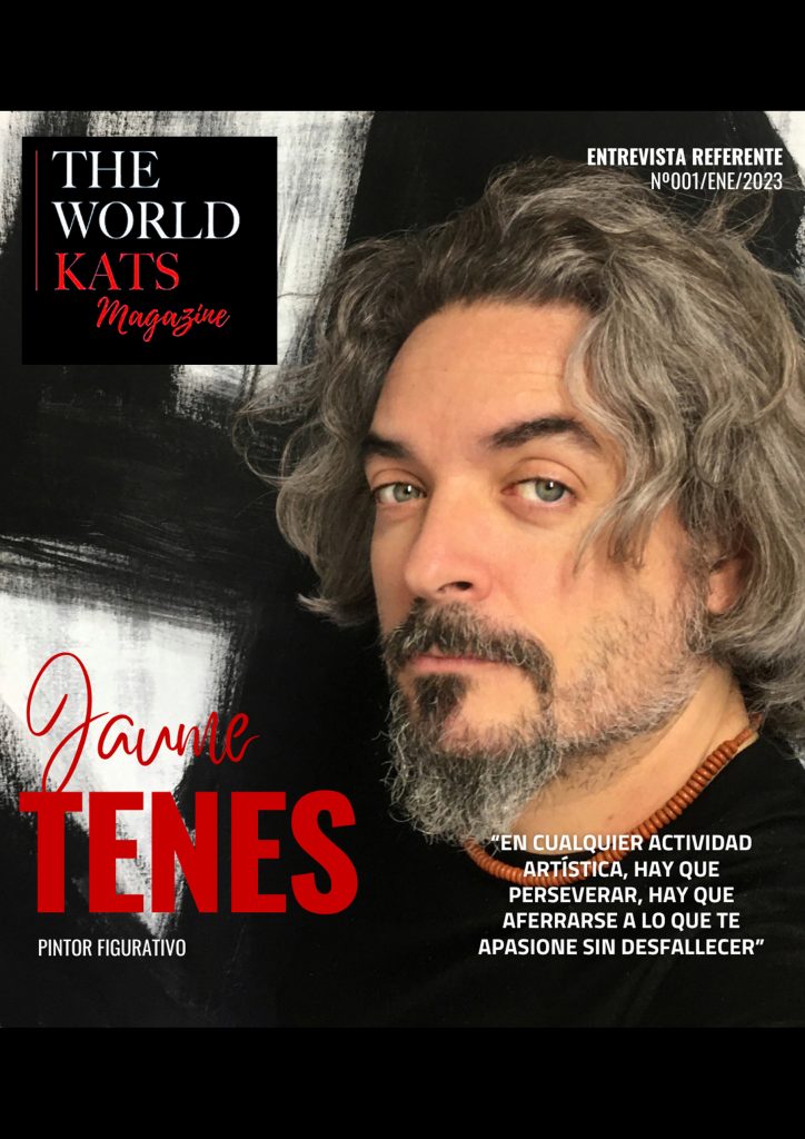 Artículo en la revista de tendencias y moda "World Kats Magazine", al pintor Jaume tenes