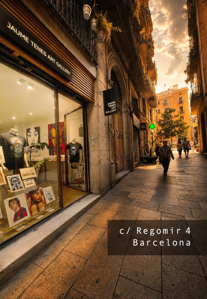 Imagen exterior de la Galeria de arte de Barcelona, Jaume Tenes Art Gallery